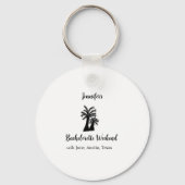 独身最後の週末 ヤシの木 クラブ 追加名 キーホルダー (裏面)