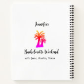 独身最後の週末 ヤシの木 クラブ 追加名 ノートブック (裏面)