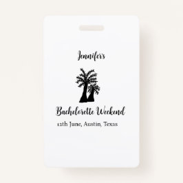 独身最後の週末 ヤシの木 クラブ 追加名 バッジ