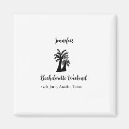 独身最後の週末 ヤシの木 クラブ 追加名 マグネット