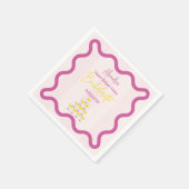 独身最後の週末 ヴィーブビフォアボウズ バチェロレッテウィークエンド スタンダードカクテルナプキン (角)