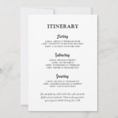 独身最後の週末 旅行計画 招待状 (裏面)