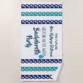 独身最後の週末「水辺の週末」 ビーチタオル (正面)