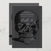 独身生活に終止符 バチェロレッテパーティ 招待状 (正面/裏面)