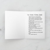 独身生活のススメ | 恋愛にうんざり カード (内部)