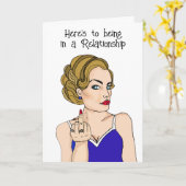 独身生活のススメ | 恋愛にうんざり カード (黄色い花)