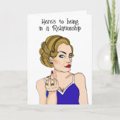 独身生活の醍醐味 | 恋愛にうんざり カード (正面)