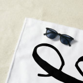 独身男性パーソナライズされたビーチタオル ビーチタオル (インサイチュ)