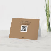 独身者ボタンのアートノートカード カード (裏面)