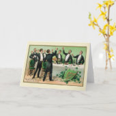 独身聖パトリックデー・パーティ カード (黄色い花)