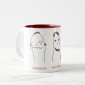 独身1人、2か3 ツートーンマグカップ (正面左)