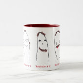 独身1人、2か3 ツートーンマグカップ (中央)