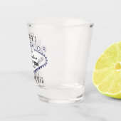 独身 – ベガススタイル – ダークブルー ショットグラス (右)