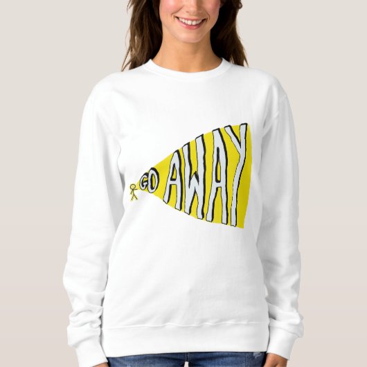 独遠くにり好離れきに スウェットシャツ (正面)