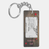 狭いイタリアン通り – 父の日 キーホルダー (正面左)