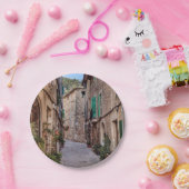 狭い通りでバールデモッサ村 – Mallorca ペーパープレート (パーティー)