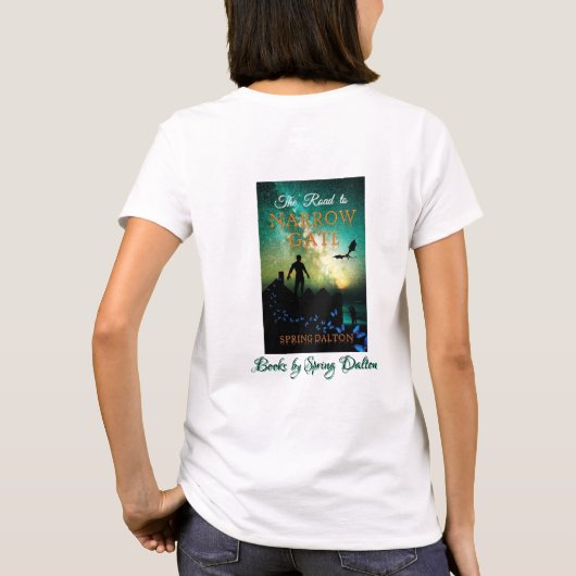 狭い門への道Tシャツ Tシャツ (裏面)
