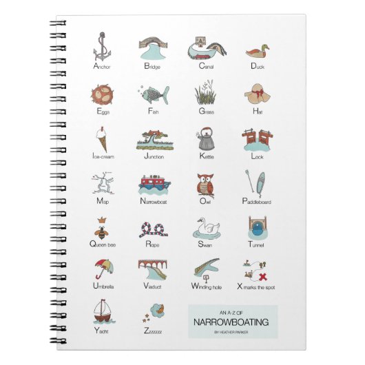 狭窄手帳のA-Z ノートブック (正面)