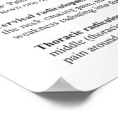 狭窄神経フィジカルセラピーカイロプラクティック図 ポスター (角)