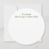 狭舟 招待状 (裏面)