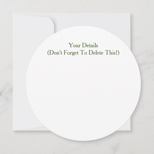 狭舟 招待状 (裏面)