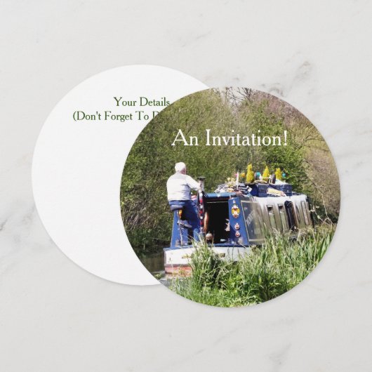 狭舟 招待状 (正面/裏面)