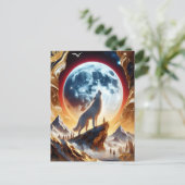 狼がクリムゾン・ムーンで吠える ポストカード (スタンド正面)