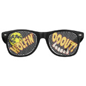 狼が出て行く！オオカミのナイトシェード レトロサングラス (正面)