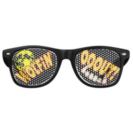 狼が出て行く！オオカミのナイトシェード レトロサングラス