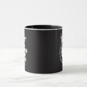 狼が困難な日々に勝つなと言っている引用アート マグカップ (中央)