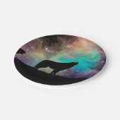狼が宇宙を吠える ペーパープレート (アングル)