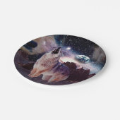 狼が宇宙を遠吠えする ペーパープレート (アングル)