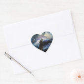 狼が月で吠える ハートシール (封筒)