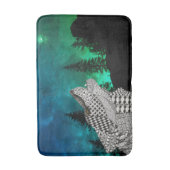 狼が月で吠える バスマット (正面縦)