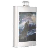 狼が月で吠える フラスク (右)