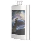 狼が月で吠える フラスク (左)