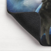 狼が月で吠える マウスパッド (コーナー)