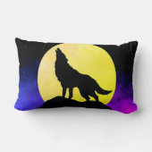 狼が月で吠える ランバークッション (裏面)