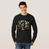 狼が月で吠える Tシャツ (正面フル)