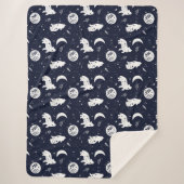 狼が月にわめく シェルパブランケット (正面)