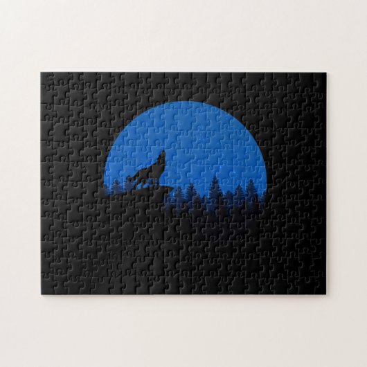 狼が月まで吠える ジグソーパズル (横)