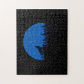 狼が月まで吠える ジグソーパズル (縦)