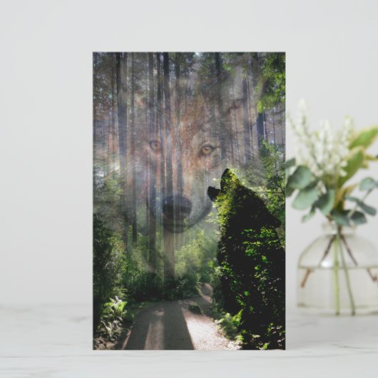 狼と一緒に行った 便箋 (スタンド正面)