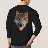 狼と月のTシャツ Tシャツ (裏面)