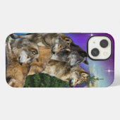 狼と月 iPhoneケース (裏面横)