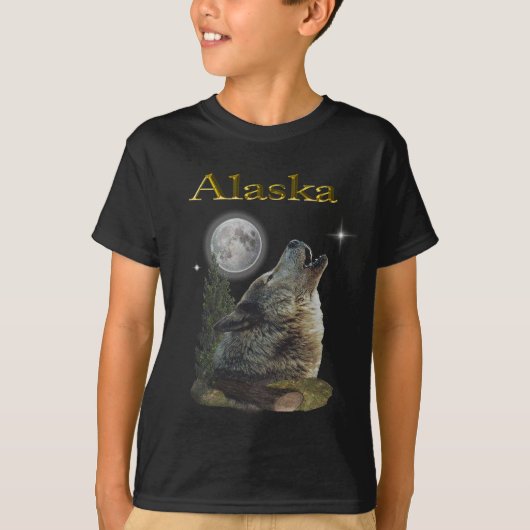 狼と月 Tシャツ (正面)