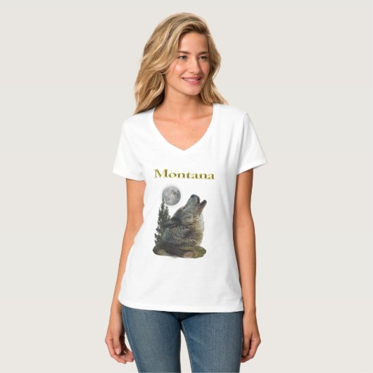 狼と月 Tシャツ (正面フル)