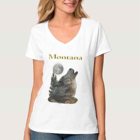 狼と月 Tシャツ (正面)