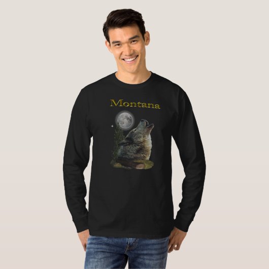 狼と月 Tシャツ (正面フル)