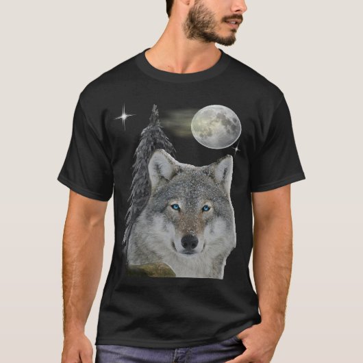 狼と月 Tシャツ (正面)